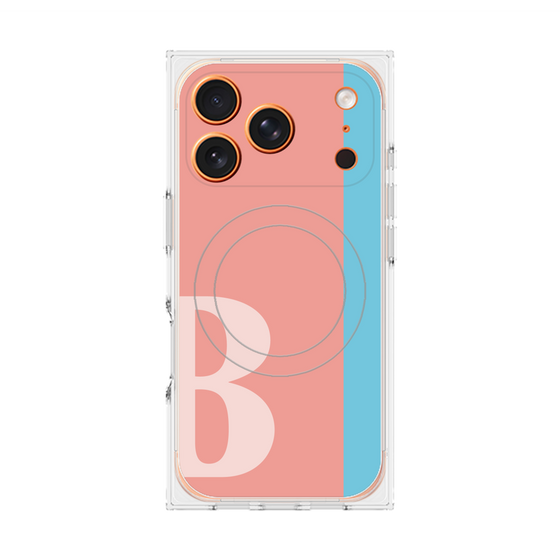 Premium Square Case with MagSafe［ Original - initial color line - B pink ］