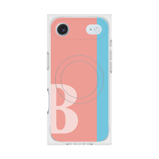 Premium Square Case with MagSafe［ Original - initial color line - B pink ］