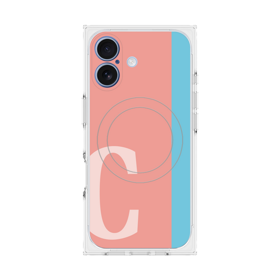Premium Square Case with MagSafe［ Original - initial color line - C pink ］