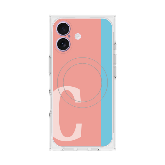 Premium Square Case with MagSafe［ Original - initial color line - C pink ］