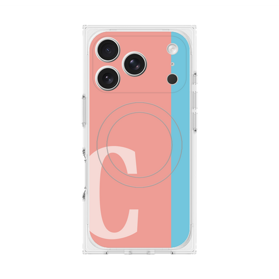 Premium Square Case with MagSafe［ Original - initial color line - C pink ］
