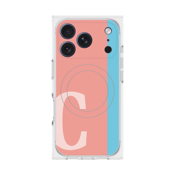 Premium Square Case with MagSafe［ Original - initial color line - C pink ］