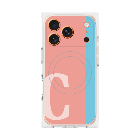 Premium Square Case with MagSafe［ Original - initial color line - C pink ］