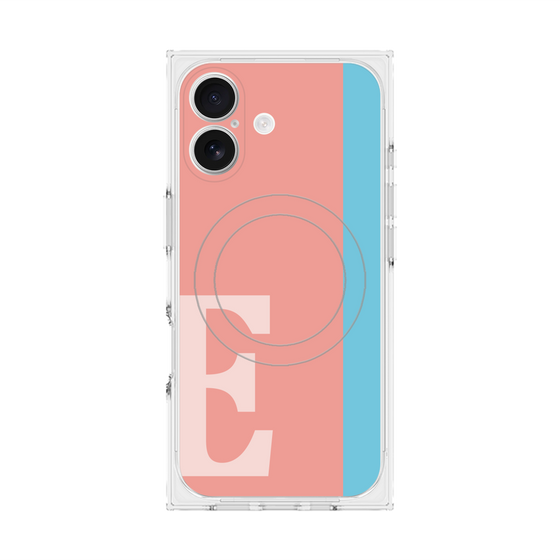 Premium Square Case with MagSafe［ Original - initial color line - E pink ］