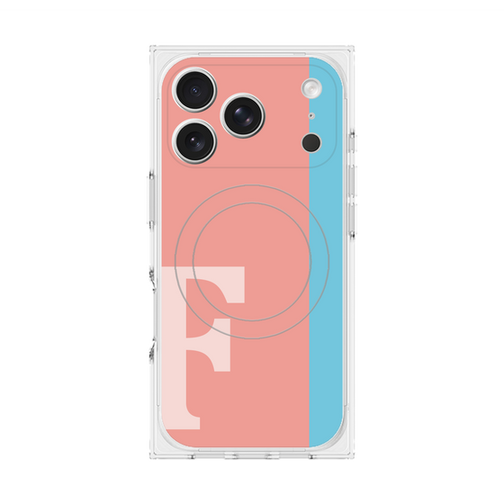 Premium Square Case with MagSafe［ Original - initial color line - F pink ］
