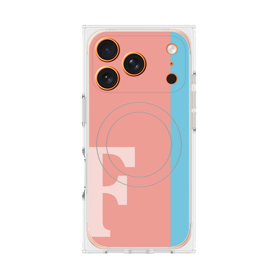 Premium Square Case with MagSafe［ Original - initial color line - F pink ］