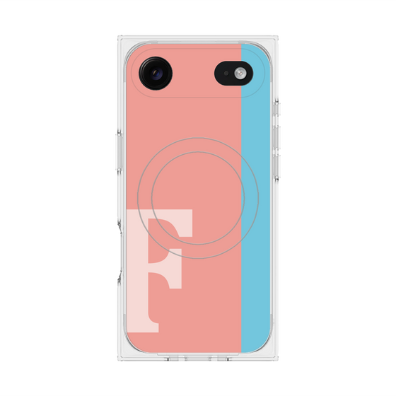 Premium Square Case with MagSafe［ Original - initial color line - F pink ］