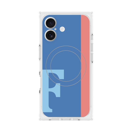 Premium Square Case with MagSafe［ Original - initial color line - F blue ］