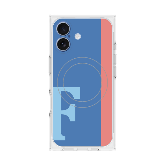 Premium Square Case with MagSafe［ Original - initial color line - F blue ］