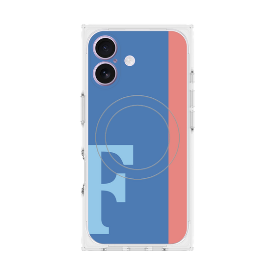 Premium Square Case with MagSafe［ Original - initial color line - F blue ］