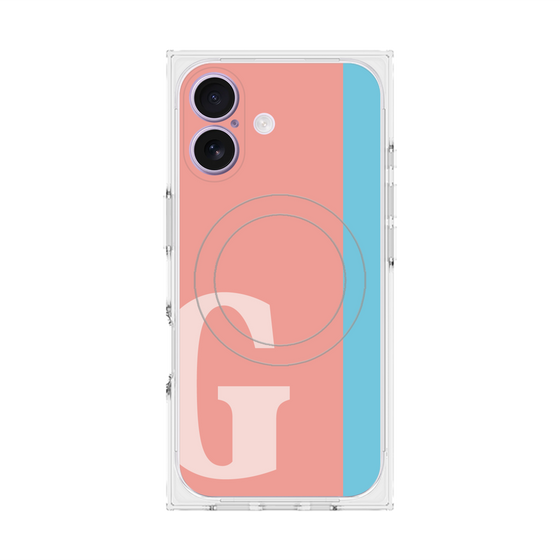 Premium Square Case with MagSafe［ Original - initial color line - G pink ］