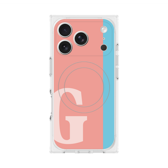 Premium Square Case with MagSafe［ Original - initial color line - G pink ］