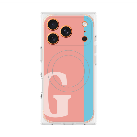 Premium Square Case with MagSafe［ Original - initial color line - G pink ］