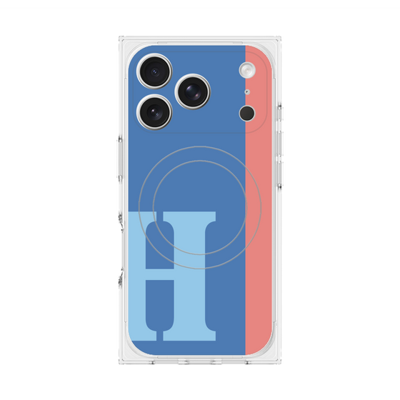 Premium Square Case with MagSafe［ Original - initial color line - H blue ］