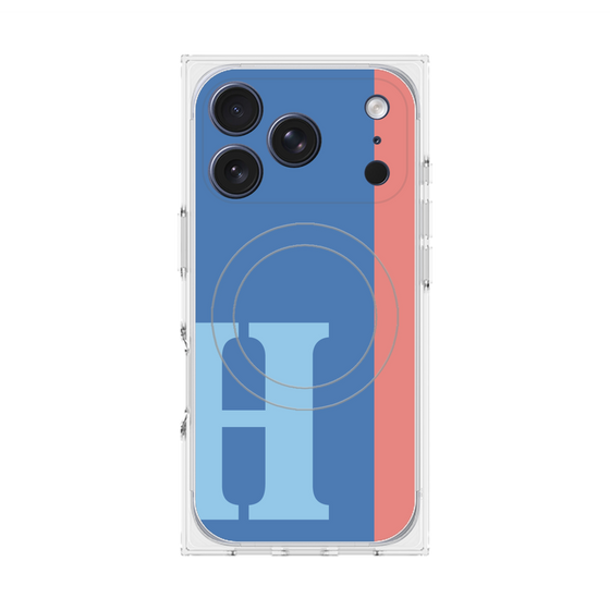 Premium Square Case with MagSafe［ Original - initial color line - H blue ］