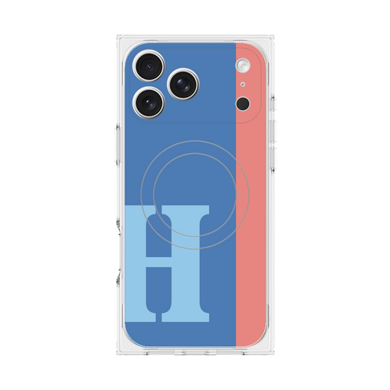 Premium Square Case with MagSafe［ Original - initial color line - H blue ］