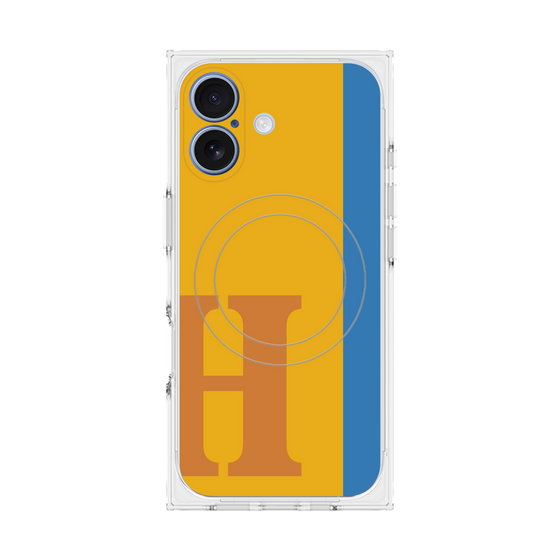 Premium Square Case with MagSafe［ Original - initial color line - H orange ］