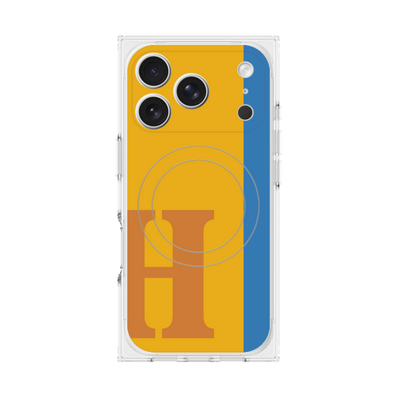 Premium Square Case with MagSafe［ Original - initial color line - H orange ］