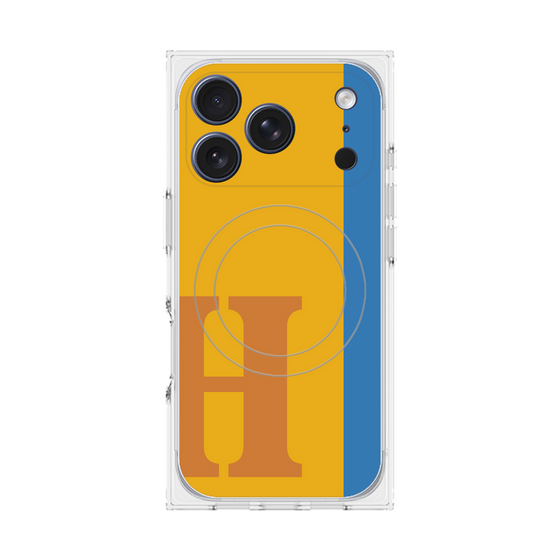 Premium Square Case with MagSafe［ Original - initial color line - H orange ］