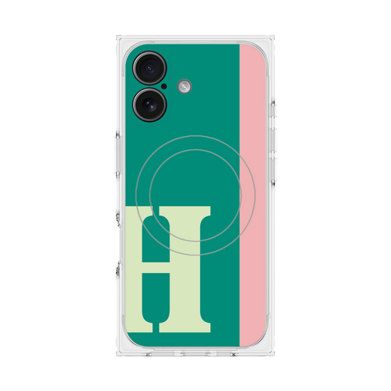 Premium Square Case with MagSafe［ Original - initial color line - H green ］