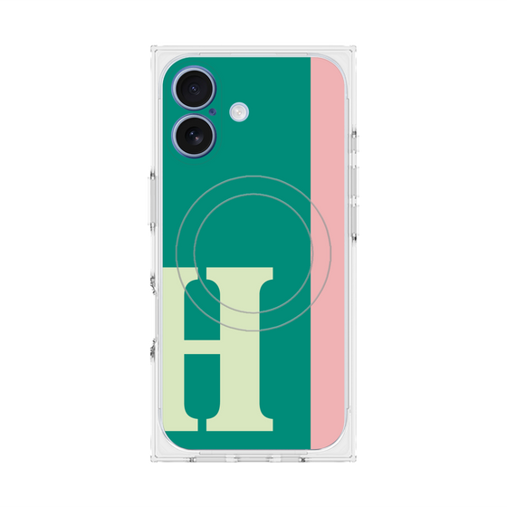 Premium Square Case with MagSafe［ Original - initial color line - H green ］