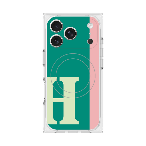 Premium Square Case with MagSafe［ Original - initial color line - H green ］