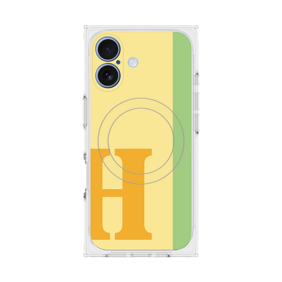 Premium Square Case with MagSafe［ Original - initial color line - H yellow ］