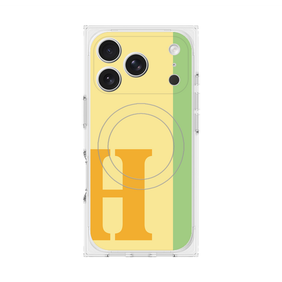 Premium Square Case with MagSafe［ Original - initial color line - H yellow ］