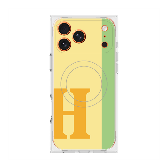 Premium Square Case with MagSafe［ Original - initial color line - H yellow ］