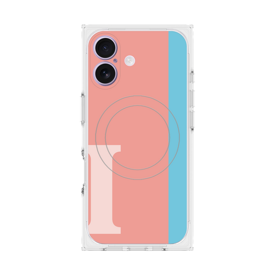 Premium Square Case with MagSafe［ Original - initial color line - I pink ］