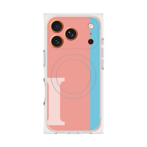 Premium Square Case with MagSafe［ Original - initial color line - I pink ］