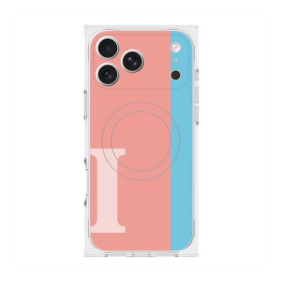 Premium Square Case with MagSafe［ Original - initial color line - I pink ］