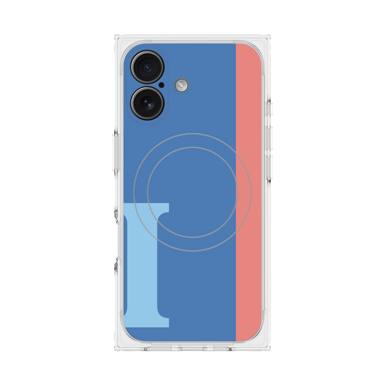 Premium Square Case with MagSafe［ Original - initial color line - I blue ］