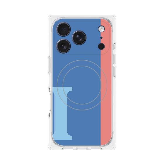 Premium Square Case with MagSafe［ Original - initial color line - I blue ］