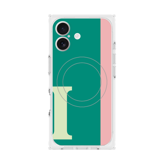 Premium Square Case with MagSafe［ Original - initial color line - I green ］