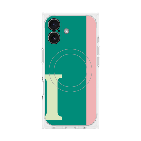 Premium Square Case with MagSafe［ Original - initial color line - I green ］