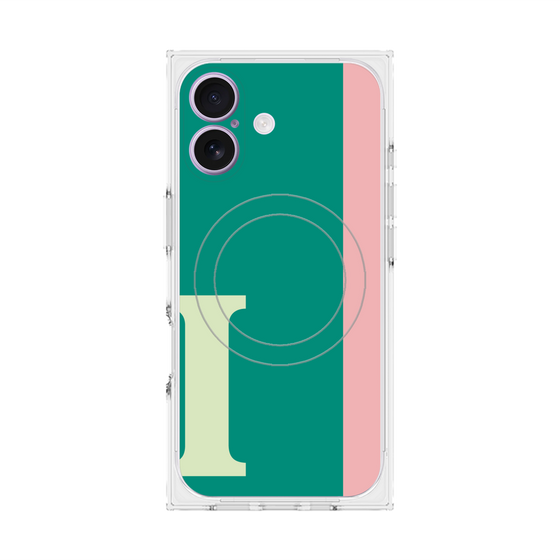 Premium Square Case with MagSafe［ Original - initial color line - I green ］
