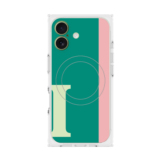 Premium Square Case with MagSafe［ Original - initial color line - I green ］