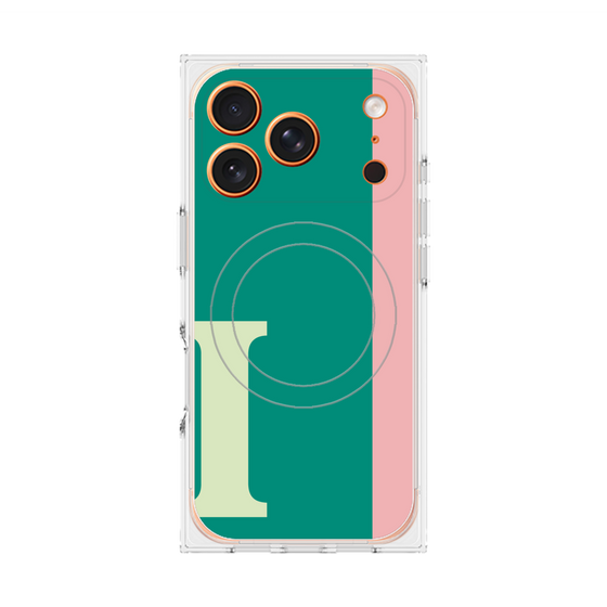 Premium Square Case with MagSafe［ Original - initial color line - I green ］