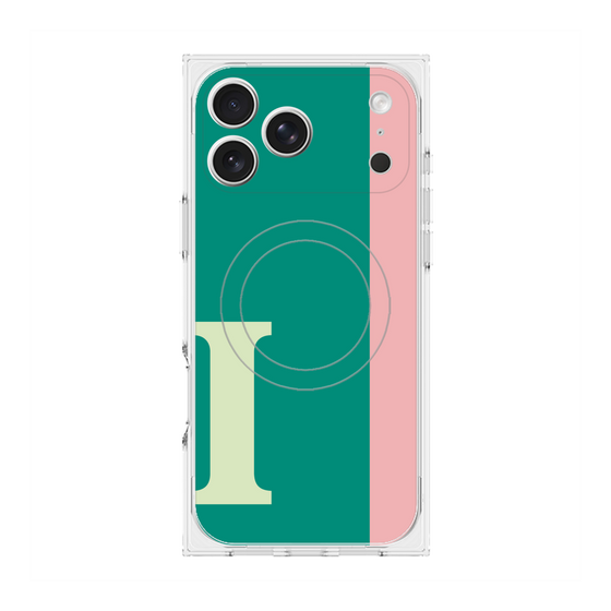 Premium Square Case with MagSafe［ Original - initial color line - I green ］