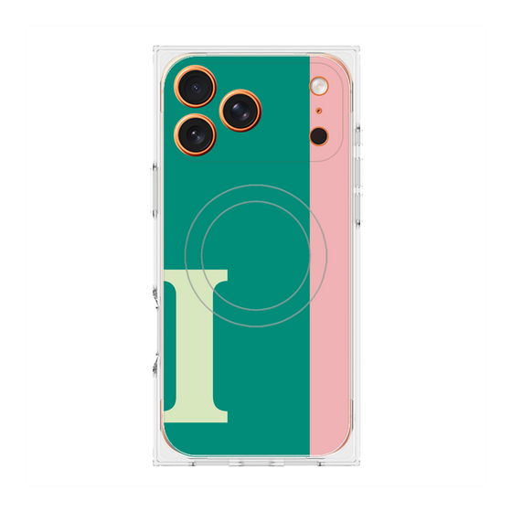 Premium Square Case with MagSafe［ Original - initial color line - I green ］