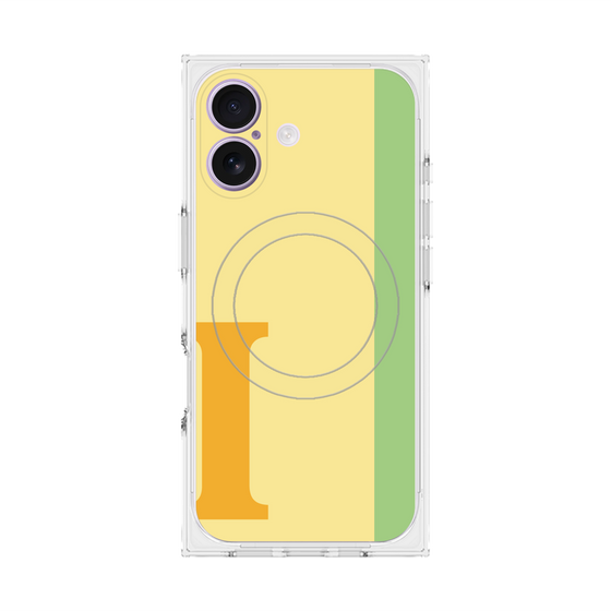 Premium Square Case with MagSafe［ Original - initial color line - I yellow ］