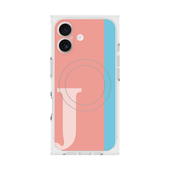 Premium Square Case with MagSafe［ Original - initial color line - J pink ］