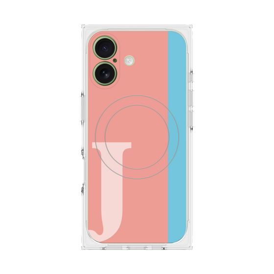 Premium Square Case with MagSafe［ Original - initial color line - J pink ］