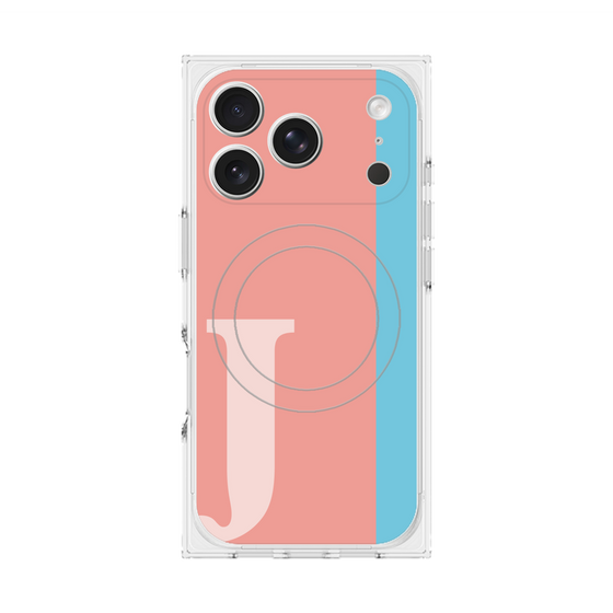 Premium Square Case with MagSafe［ Original - initial color line - J pink ］