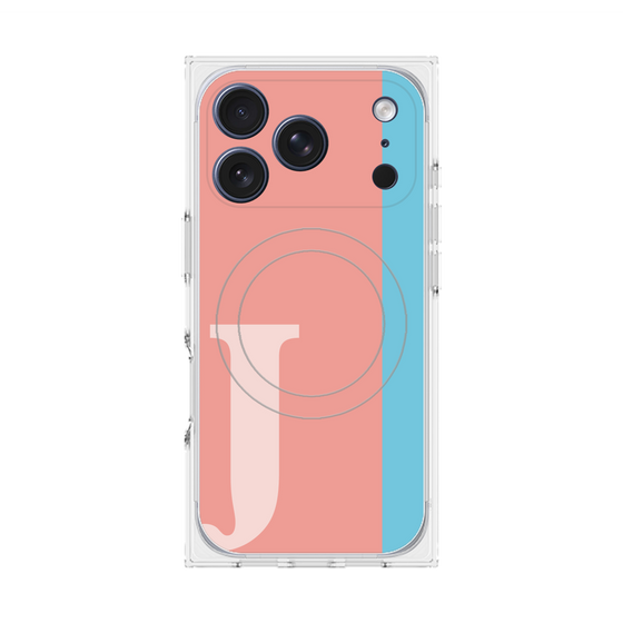 Premium Square Case with MagSafe［ Original - initial color line - J pink ］