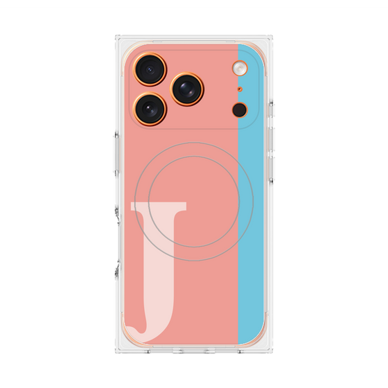 Premium Square Case with MagSafe［ Original - initial color line - J pink ］