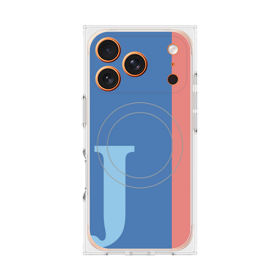 Premium Square Case with MagSafe［ Original - initial color line - J blue ］