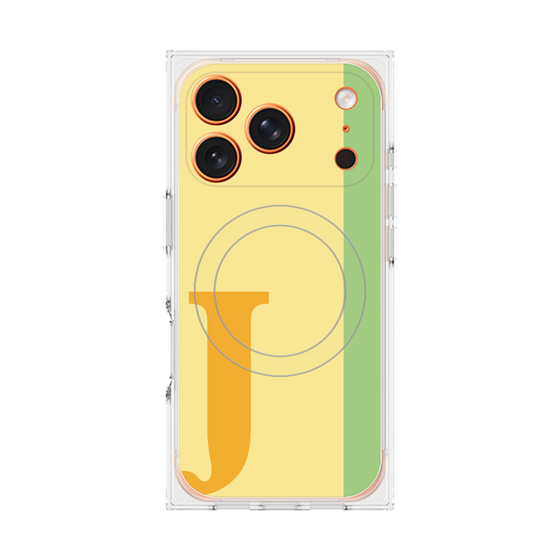 Premium Square Case with MagSafe［ Original - initial color line - J yellow ］