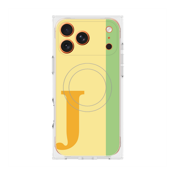 Premium Square Case with MagSafe［ Original - initial color line - J yellow ］